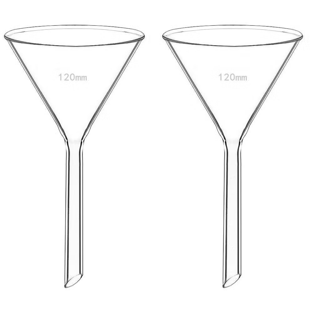 120mm-High-Qualtity-Approx-Short-or-Long-Stem-Laboratory-Glass-Funnel-2 FUNNEL 120mm - Image 1