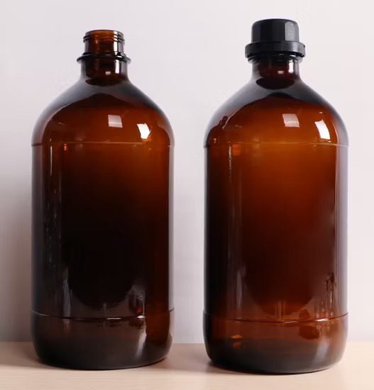 2500ml-2-5L-Empty-Amber-Round-Laboratory-Bottle-2500ml-Chemical-Reagent-Bottle-with-Lid-3 LAB BOTTLE 2500ml BOROSILICATE GLASS AMBER - Image 1