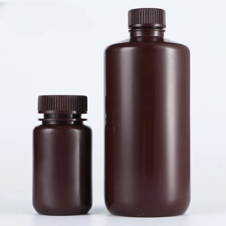 Amber-Color-Reagent-Bottle-500ml-Chemistry-Wide-Mouth-Bottle-with-Screw-Cap-Without-Leakage-1 REAGENT BOTTLE N/M AMBER 500ml - Image 1