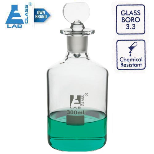 BOD-Bottles-300ml-125ML-1-1 BOD Bottle 300ml Borosilicate Glass with Stopper LABGLASS USA - Image 1
