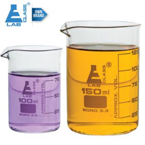 Beaker Glass 100ml to 1000ml (Tall Form with Spout) LABGLASS USA