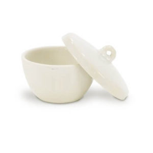 Ceramic Crucible Porcelain with Lid 30 ml