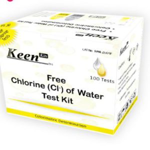Free Chlorine (Cl-) Test Kit for Water – 100 Test