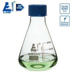 Conical Flask with Screw cap 250-1000ml Borosilicate Glass LABGLASS USA