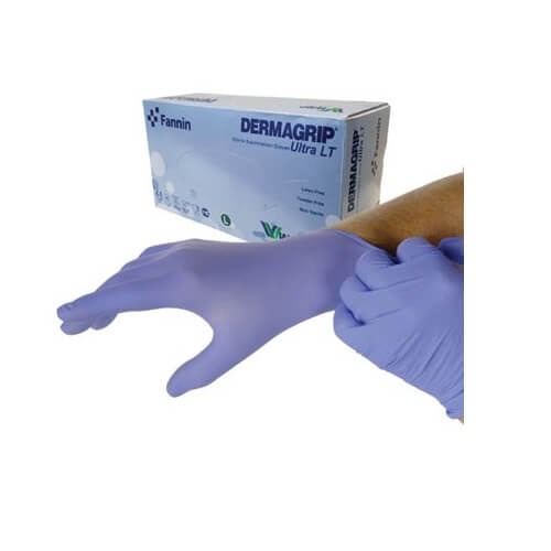 Dermagrip®-Ultra-Blue-Nitrile-Hand-Gloves-1-2 Dermagrip Ultra Blue Nitrile Hand Gloves 100Pcs Per Box - Image 1
