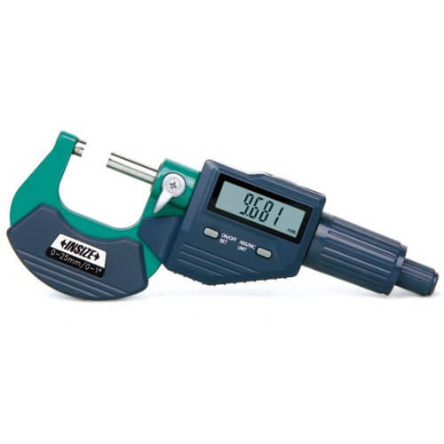 Digital-Outside-Micrometer-2 Digital Micrometer 3109-25A INSIZE, Digital Outside Micrometer 0-25mm Insize Taiwan - Image 1