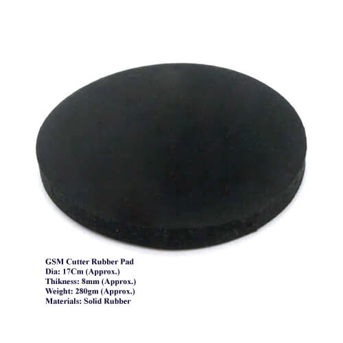 GSM-Cutter-Rubber-Pad-Round-2 GSM Cutter Rubber Pad Round Black Color - Image 1