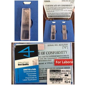 Quart Cuvette 190 nm – 2500 nm, 10mm