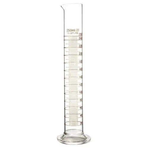Glass-Measuring-Cylinder-250ml-Graduated-Cylinder-China.jpg-1 MEASURING CYLINDER 250ml - Image 1
