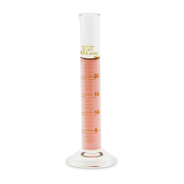 Glass-Measuring-Cylinder-25ml-Graduated-Cylinder-China-in-LabtexBD-1 MEASURING CYLINDER 25ml - Image 1