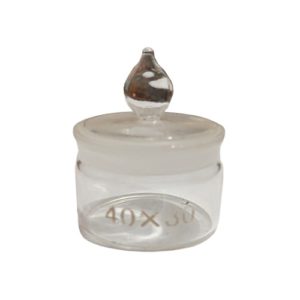 Glass Weighing Bottle 40x30mm for Lab Use