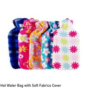 Hot Water Bag with Soft Fabrics Cover
