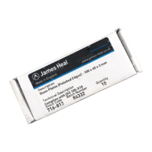 James Heal Glass Plates (Polished Edges)-100x40x3mm