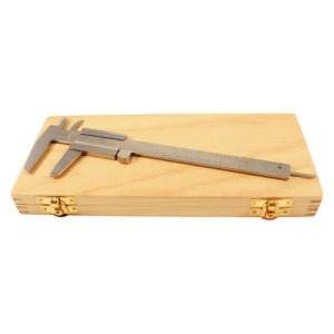 slide calipers wood box