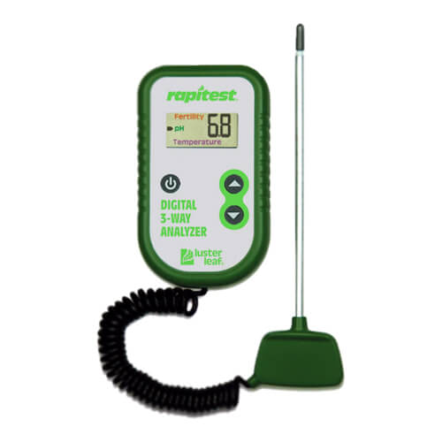 Lusterleaf-Rapitest-3-way-digital-analyzer-out-1 Digital Soil 3-Way Analyzer (pH, Fertility & Temperature) Meter - Image 1