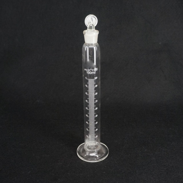 Measuring_Cylinder_100ml__27221-1 MEASURING CYLINDER WITH GLASS STOOPER 100ml - Image 1