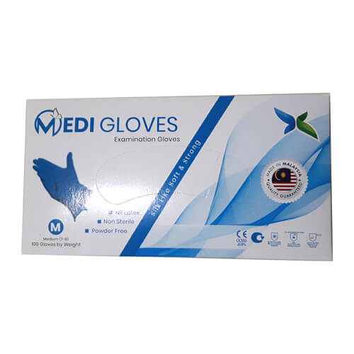 Medi-Gloves-Nitrile-Hand-Gloves-Blue-Color-1 Medi Gloves Nitrile Hand Gloves – Powder Free - Image 1