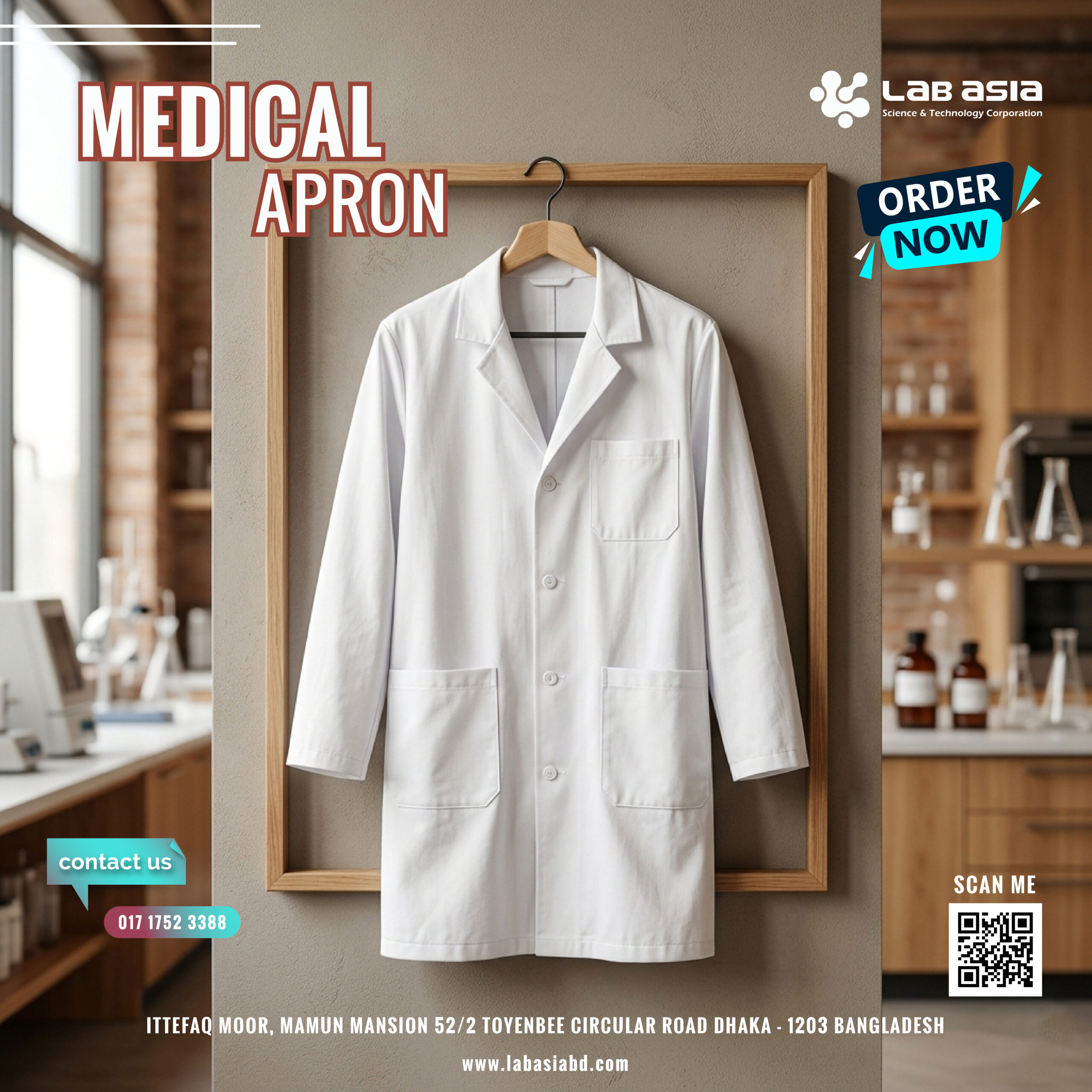 Medical-Apron-01-scaled-1 White Medical Apron – Best Quality and Professional - Image 1
