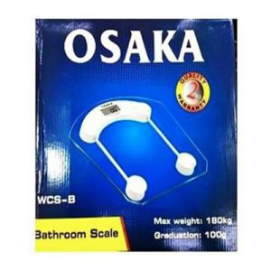 Osaka Digital Personal Scale White Glass Scale 180Kg