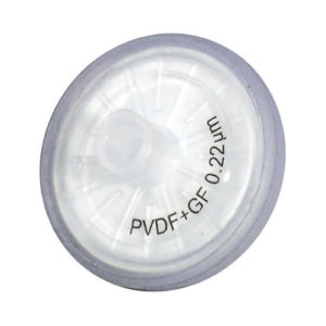 PVDF Syringe Filter 0.22um 25mm Diameter 100/Pk