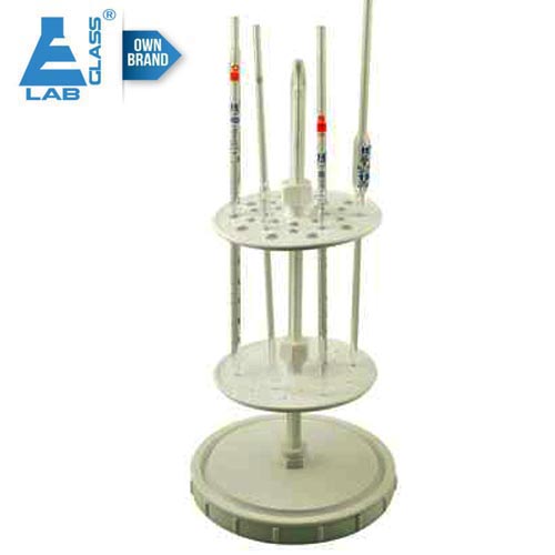 Pipette-Stand-3 Pipette Stand, Polypropylene – Fits 28 Pipettes – Adjustable LABGLASS USA - Image 1