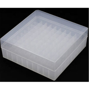 Plastic Cryovial Tube Box 100 well