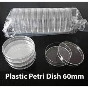 Disposable plastic sterile Petri dishes 60mm