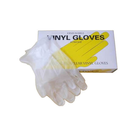 Powdered-Vinyl-Hand-Gloves-100-Pcs-1 Powdered Disposable Vinyl Hand Gloves 100 Pcs - Image 1