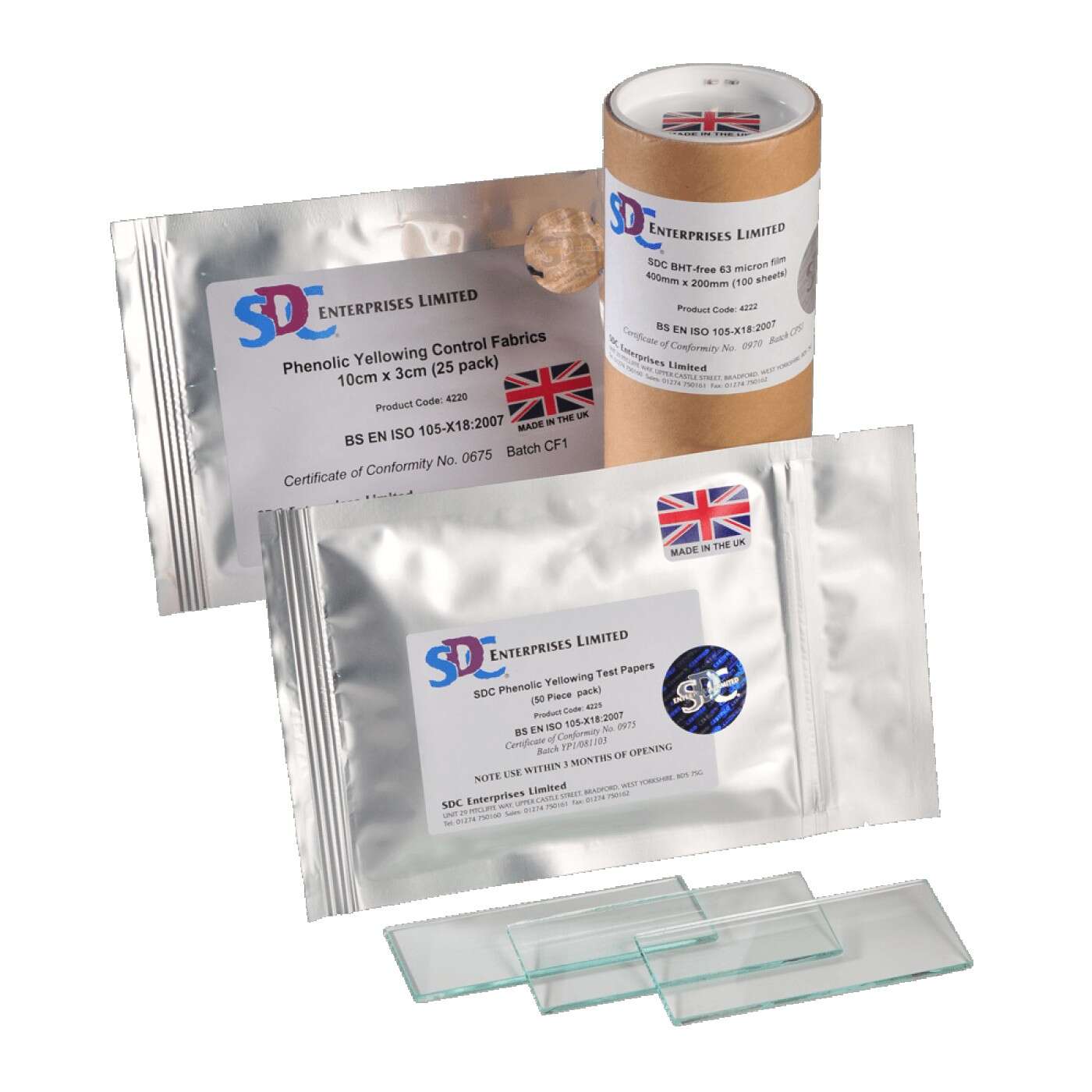 SDC-Phenolic-Yellowing-Control-Fabrics-10-cm-x-3-cm-2 SDC Phenolic Yellowing Control Fabrics 10 cm x 3 cm - Image 1