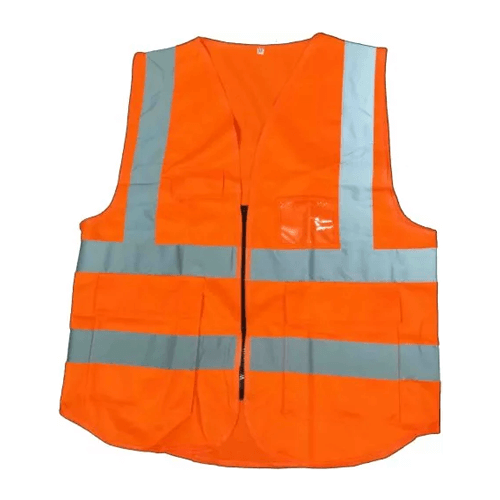 Safety-Vest-with-4-Pocket-Best-Quality-Orange-Color-3 Safety Vest with 4 Pocket Best Quality-Orange Color - Image 1