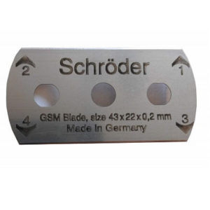 Schroder GSM Blades for Sample Cutting