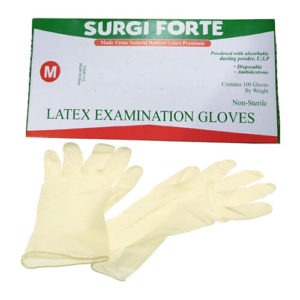 Surgi Forte Examination Hand Gloves 100 Pcs/Box