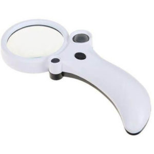 TH600600CH 2.5X, 25X, 50X LED light Multipower Handheld Magnifying Glass