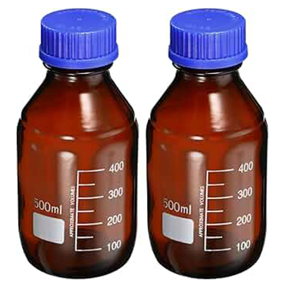 Untitled-150-3-1 lab bottle Borosilicate Glass Amber 100ml (Pyrex) - Image 1