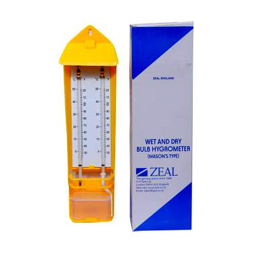 Zeal-Wet-and-Dry-Bulb-Hygrometer-Masons-Type Zeal Wet and Dry Bulb Hygrometer – Mason’s Type - Image 1
