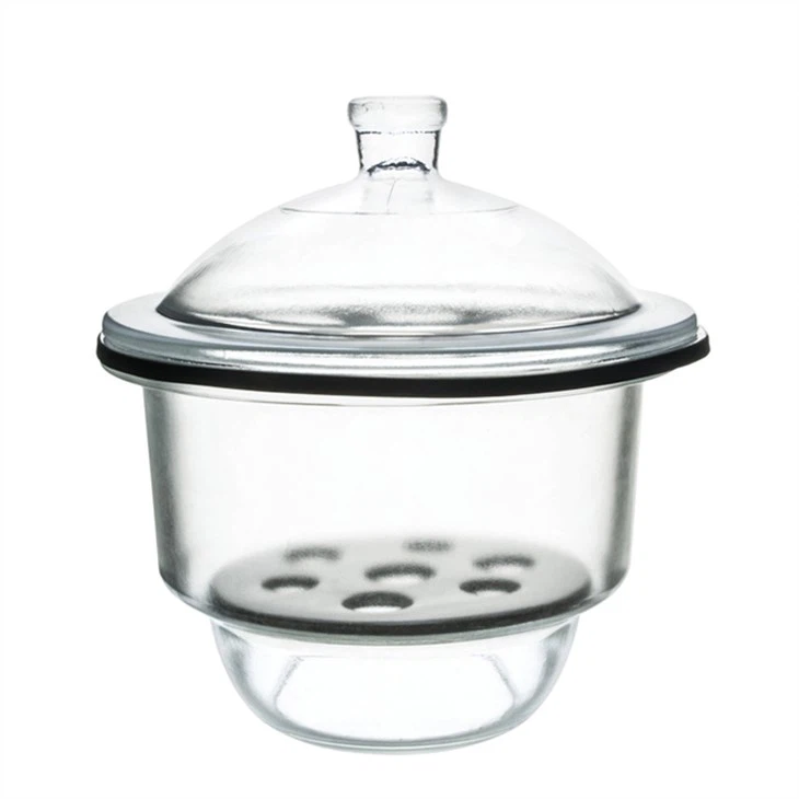 clear-glass-vacuum-desiccator-with-porcelain57582445482-1 DESICCATOR PLAIN 180mm - Image 1