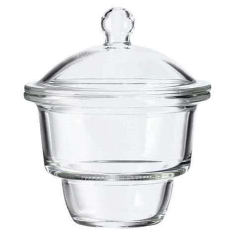 clear-glass-vacuum-desiccator-with-porcelain57584008581-1 DESICCATOR PLAIN 210mm - Image 1